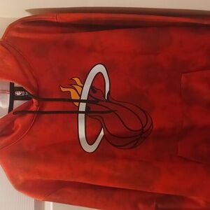 N b a miami heat pull over hoodie